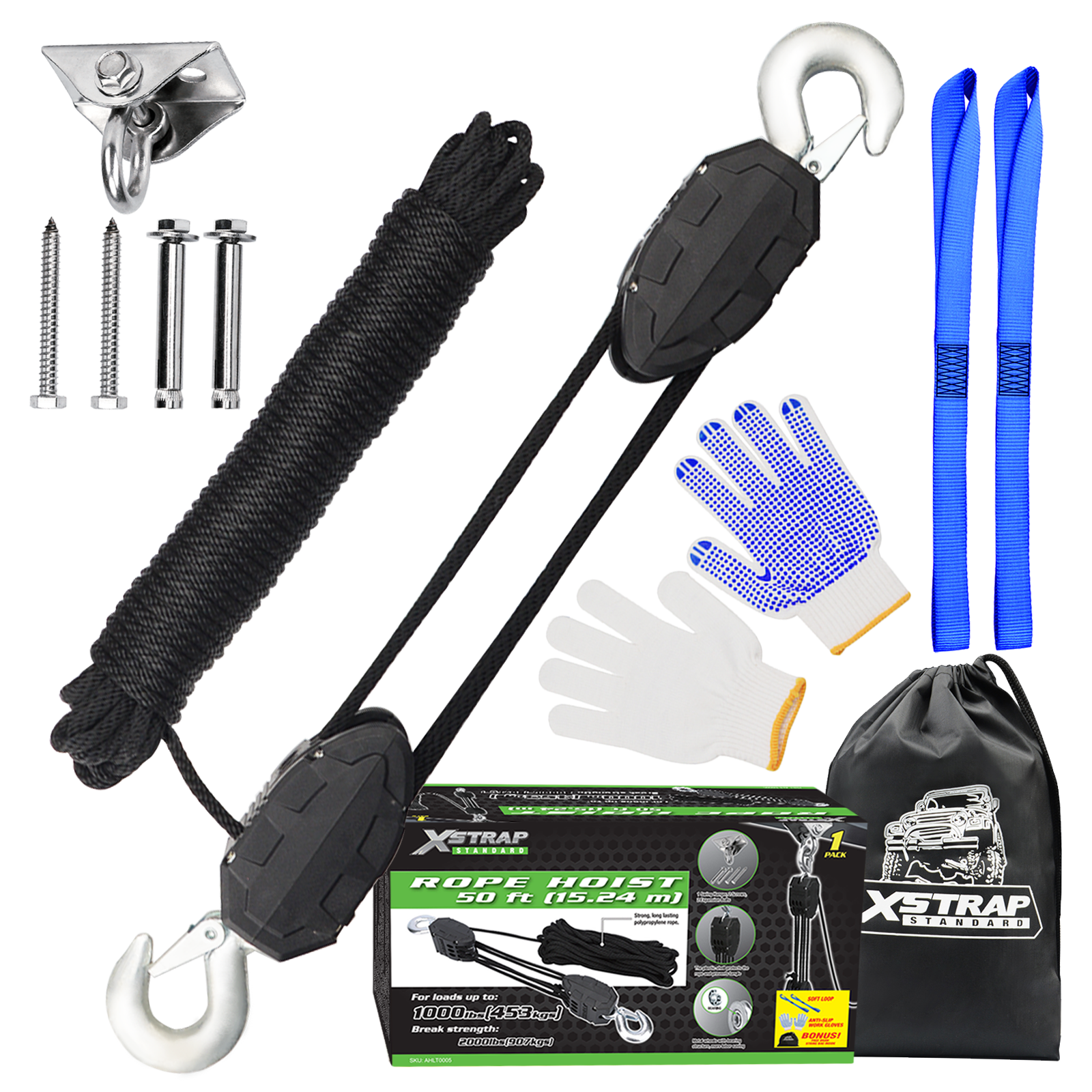 Xstrap AHLT0005 50 fots linhisshjulssystem 1000LB