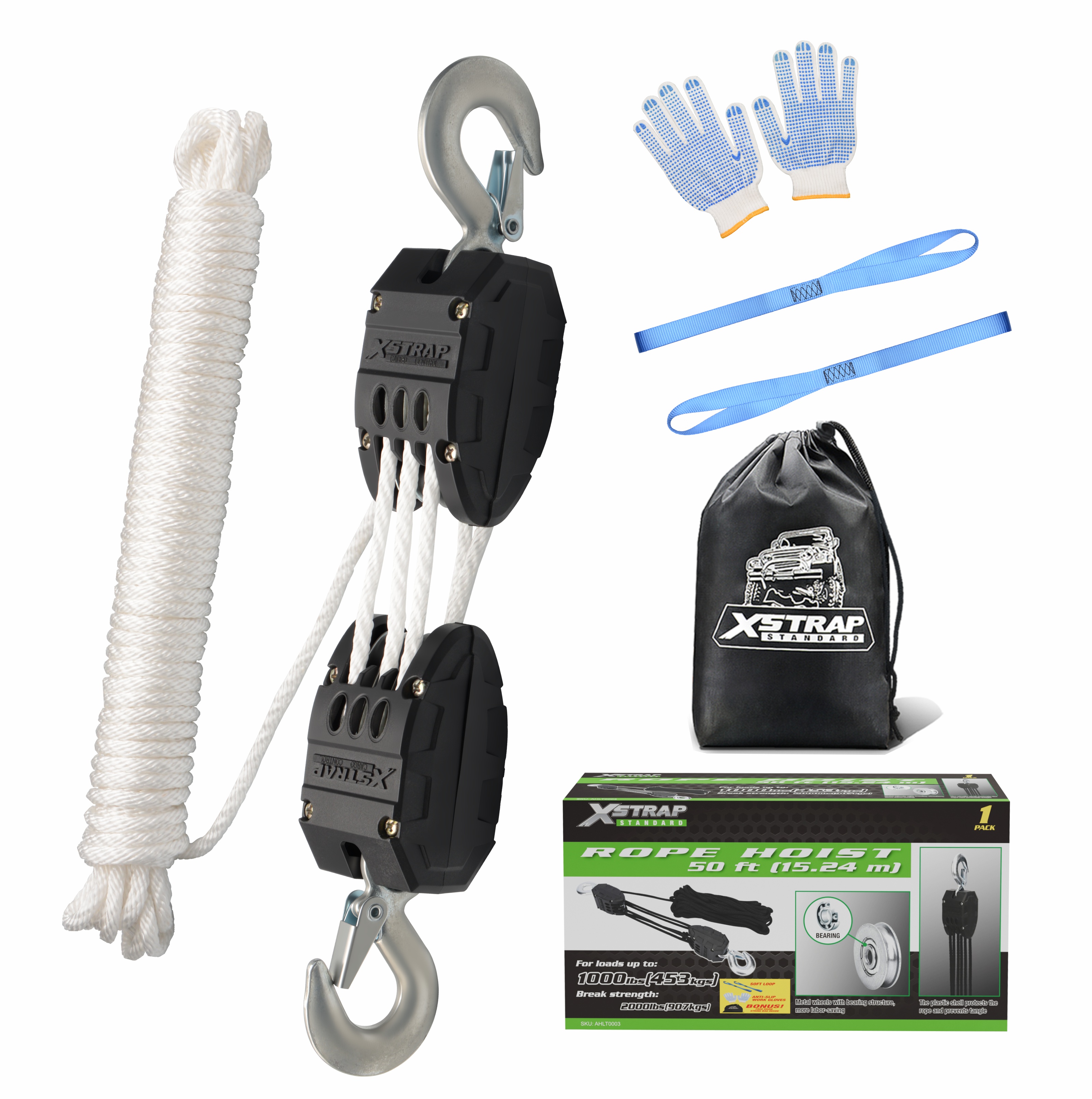 XSTRAP AHLT0003 Vitt lintelfersystem 1000LB Kapacitet