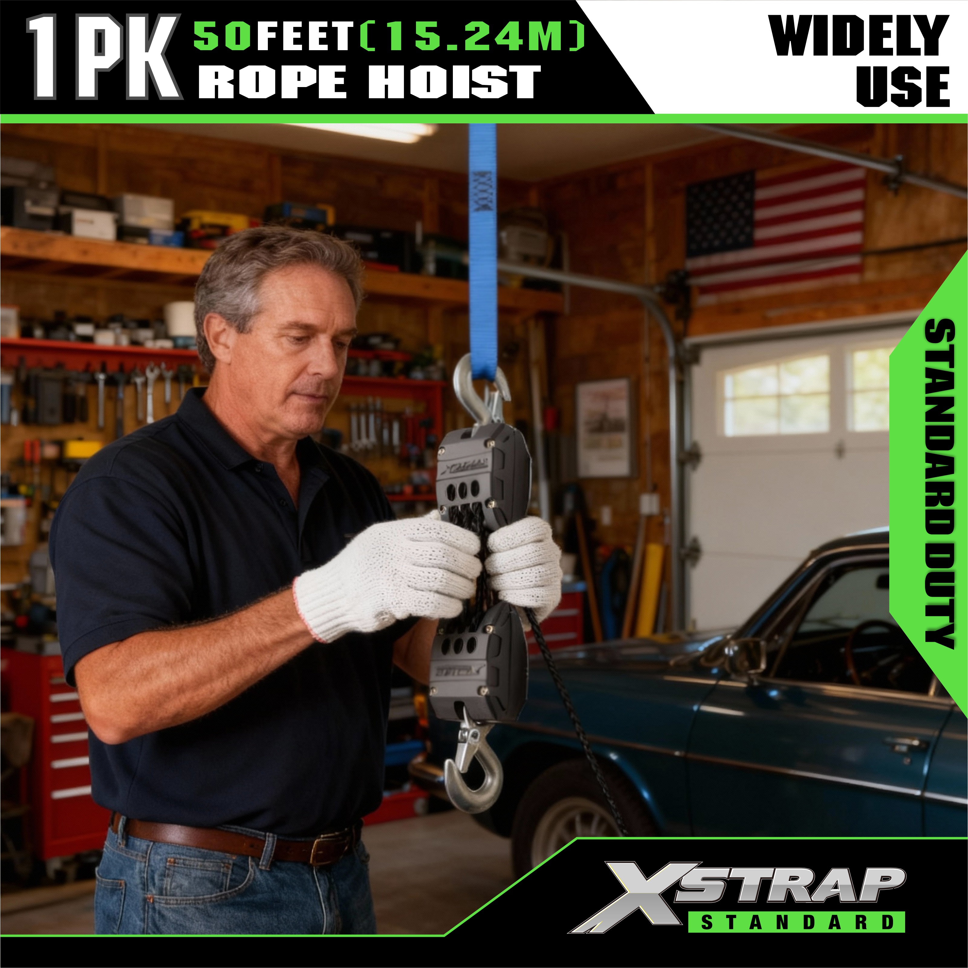 XSTRAP AHLT0003 Vitt lintelfersystem 1000LB Kapacitet