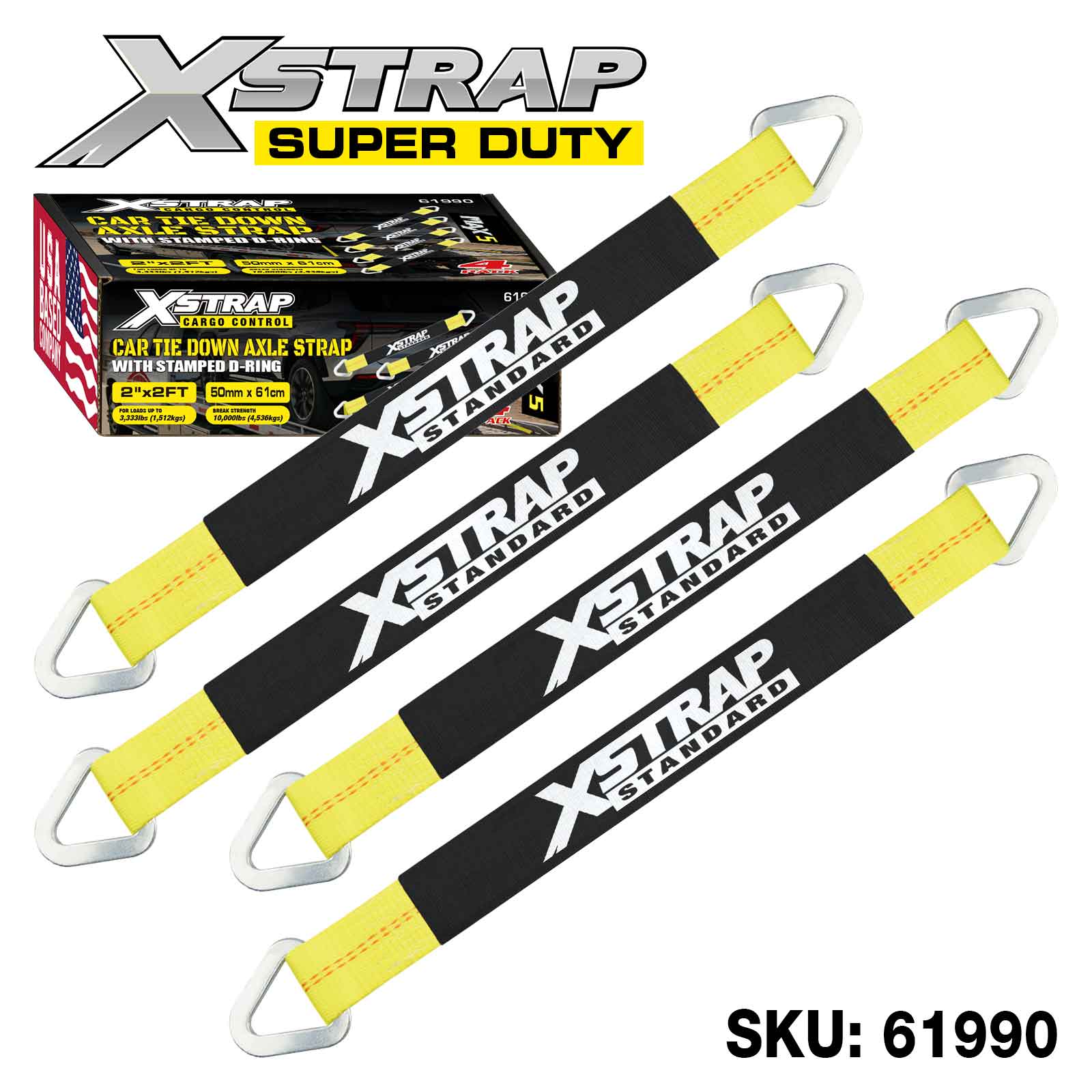 Xstrap 61990 4PK Alex Strap 3,300lb SWL